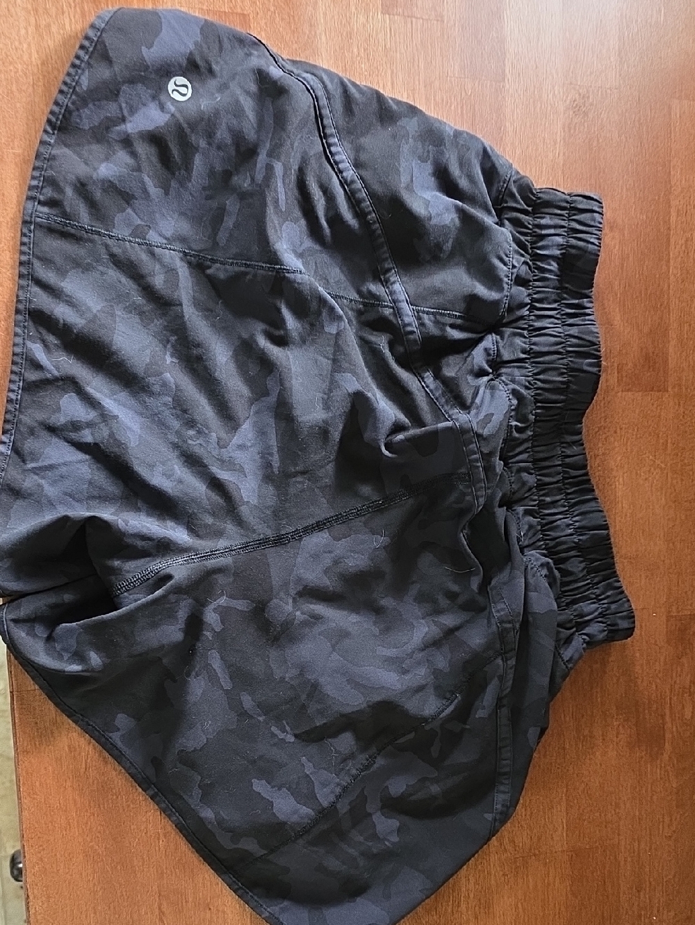lululemon athletica Black Camo Running Shorts